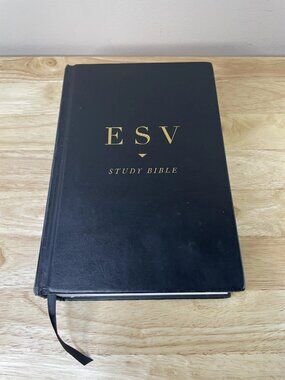Crossway ESV Study Bible Hardcover - Black Edition (2008 / 2016 Print)